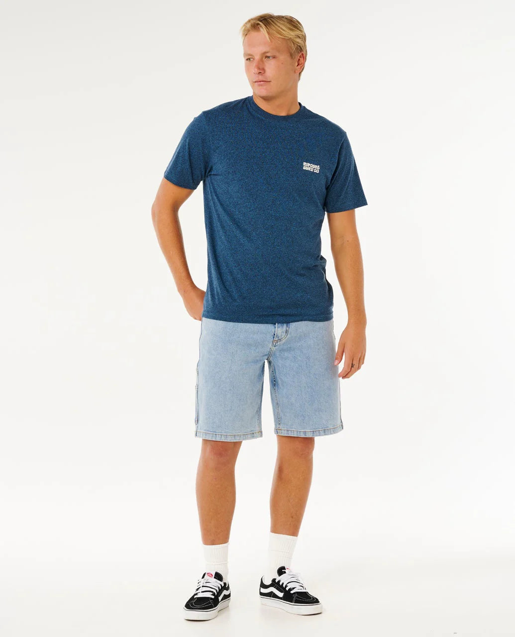 Rip Curl Easy Embroidered Tee - Navy Marle