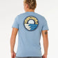Rip Curl Pacific Rinse Stacked Tee - Faded Denim