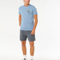 Rip Curl Pacific Rinse Stacked Tee - Faded Denim