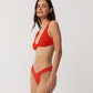 Rip Curl Vibe Surf Bralette Bikin Top - Red