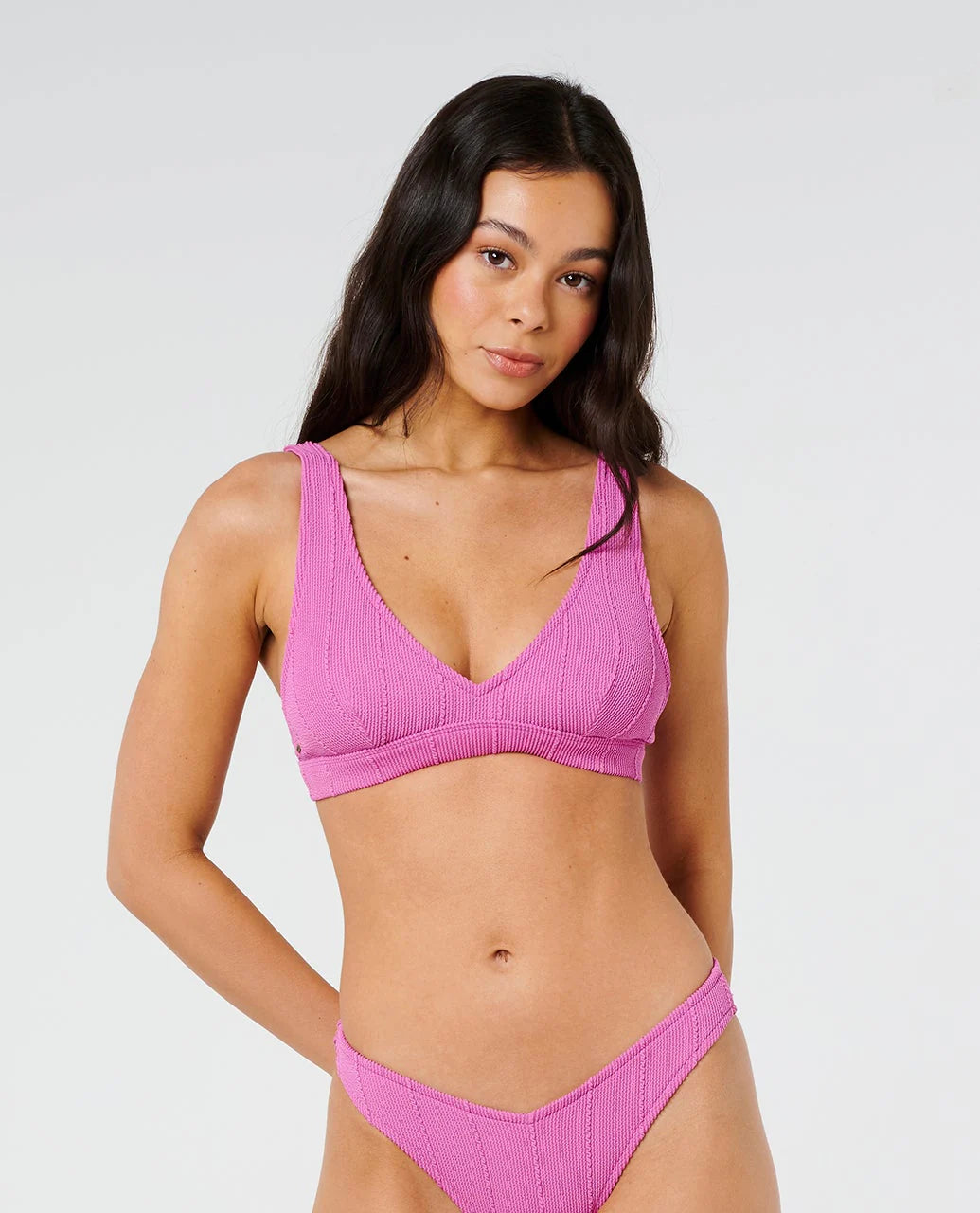 Rip Curl Vibe Surf Multi Fit V Neck - Purple Pink