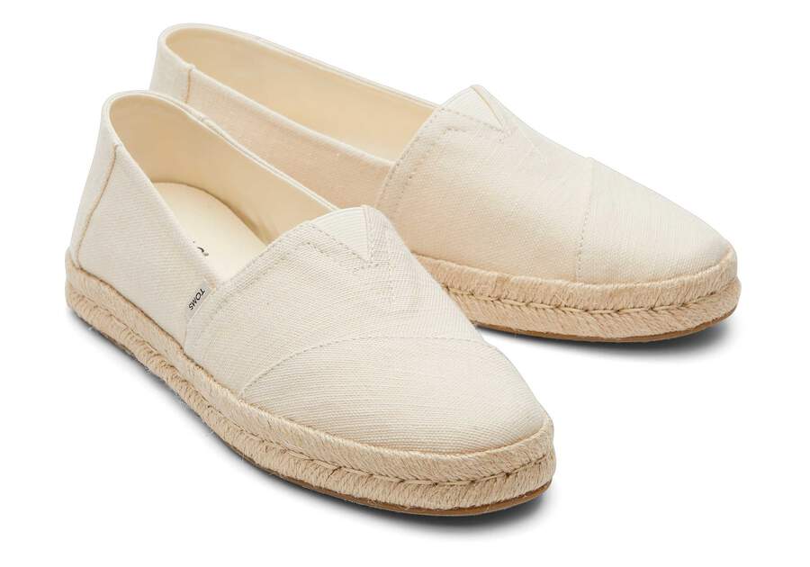 Toms Womens Alpargata Rope - Natural Cotton Slubby