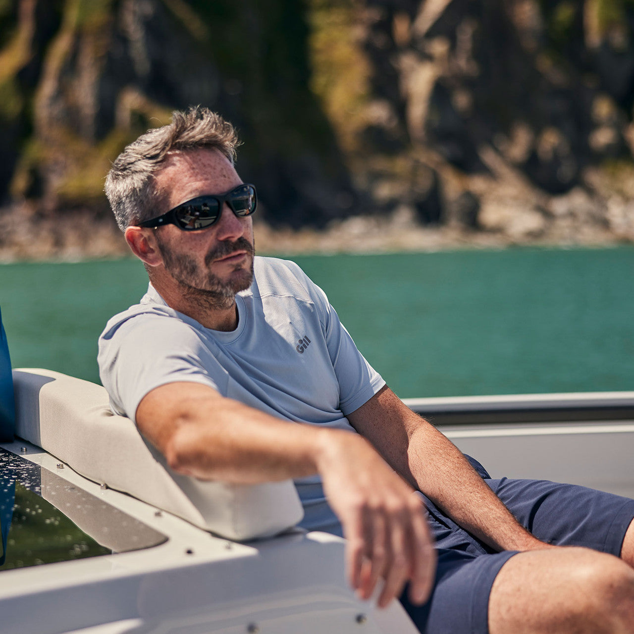 Gill Pursuit Short Sleeve Top - Light Grey