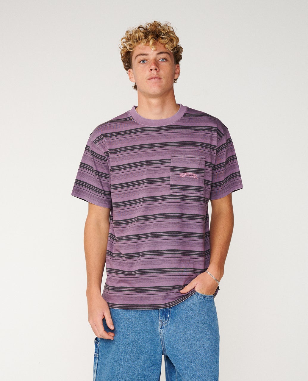 Rip Curl Disorder Stripe Tee - Dusty Purple