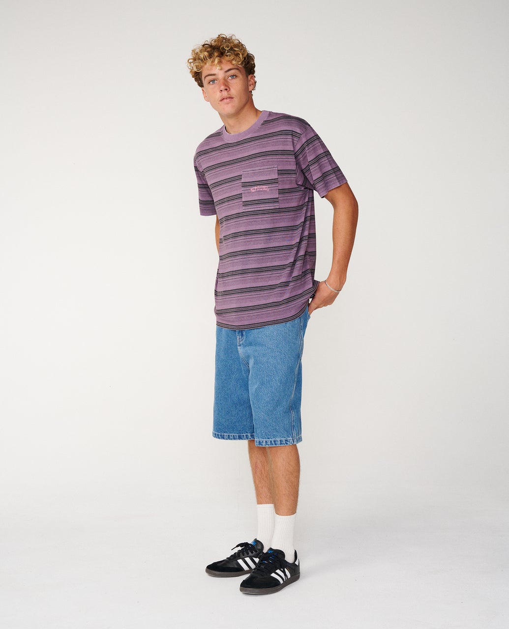 Rip Curl Disorder Stripe Tee - Dusty Purple