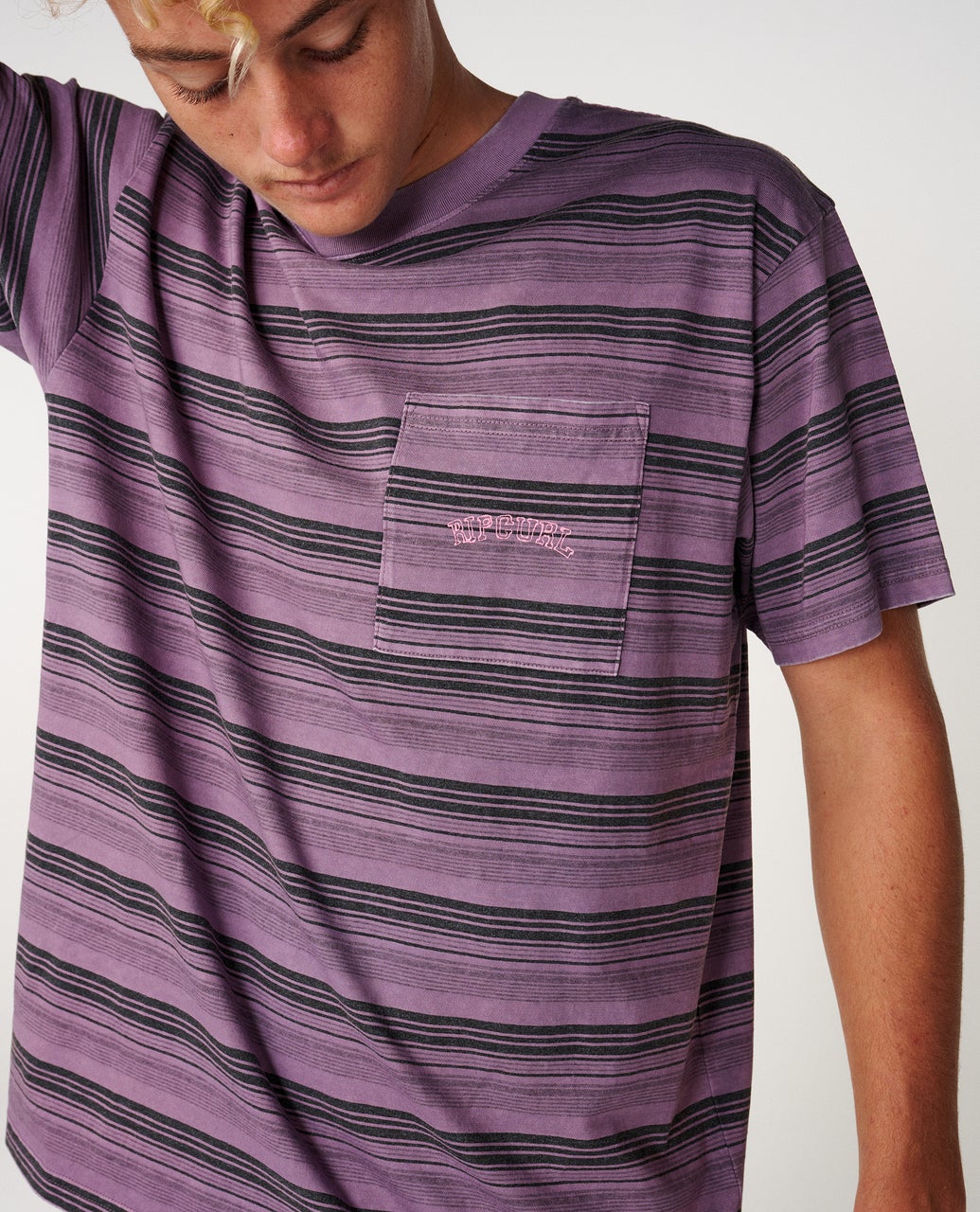 Rip Curl Disorder Stripe Tee - Dusty Purple