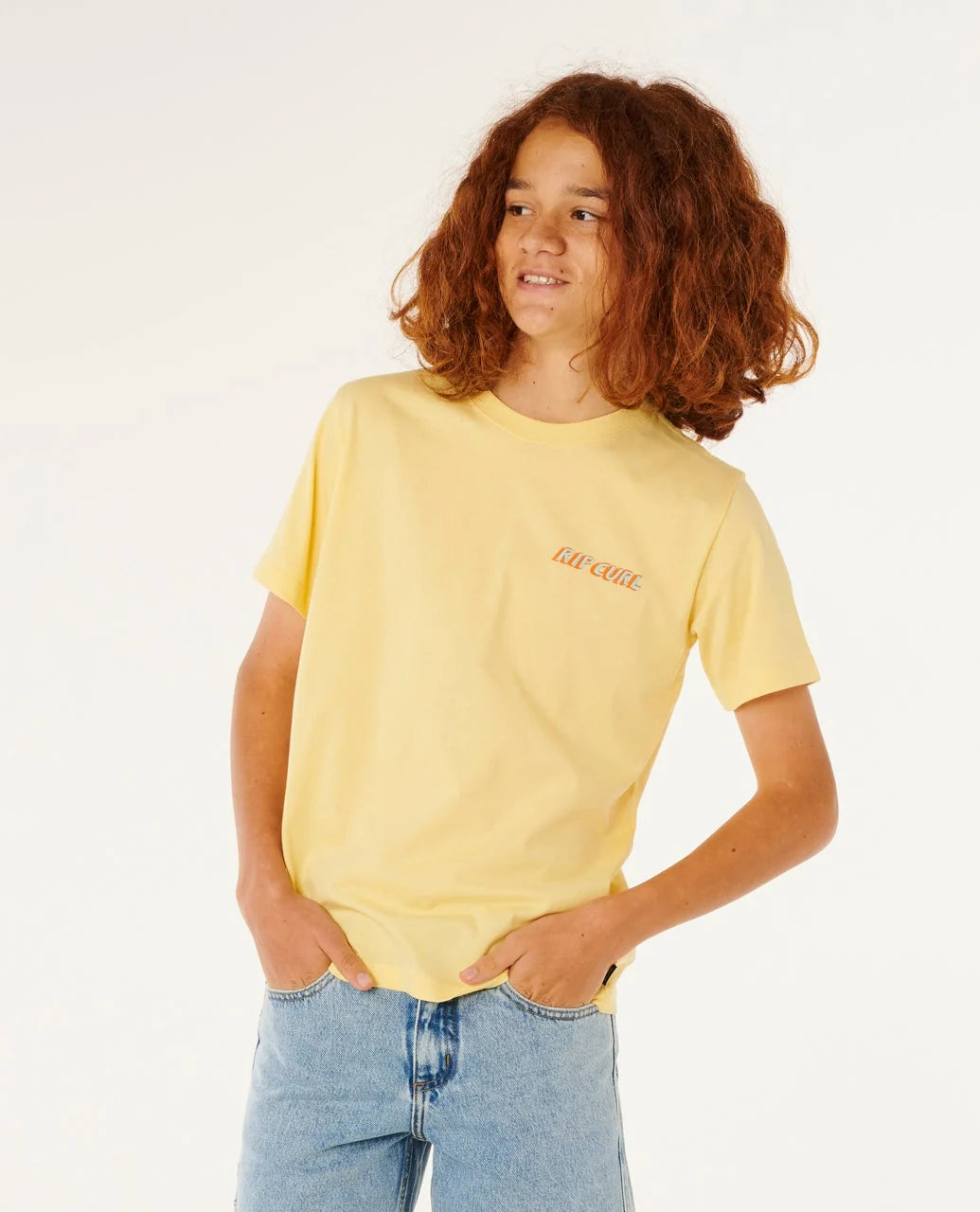 Rip Curl Boys Eternal Shred Logo Tee - Sunlight