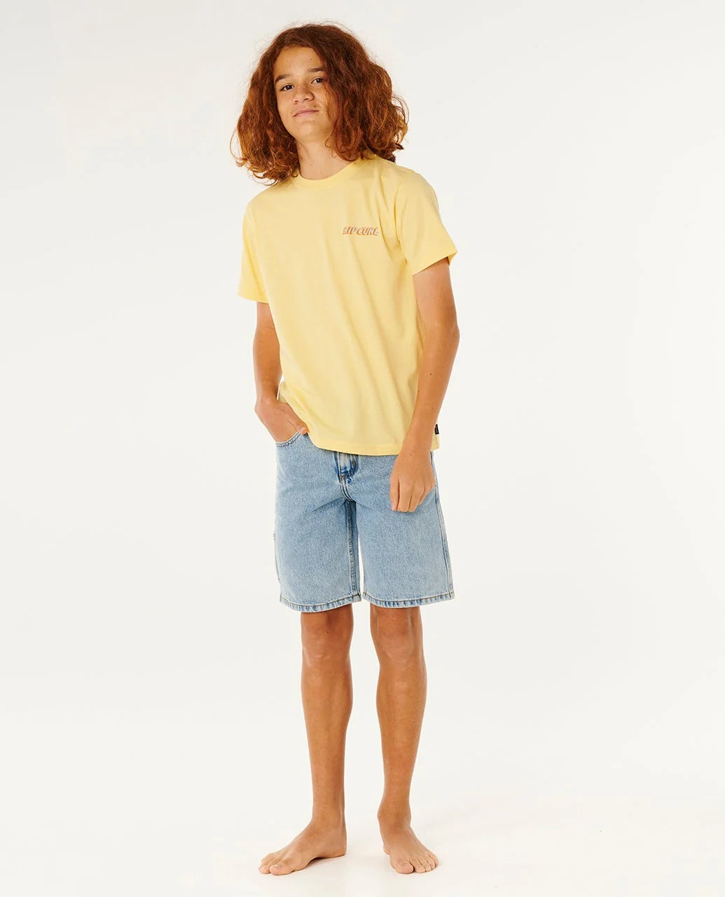 Rip Curl Boys Eternal Shred Logo Tee - Sunlight