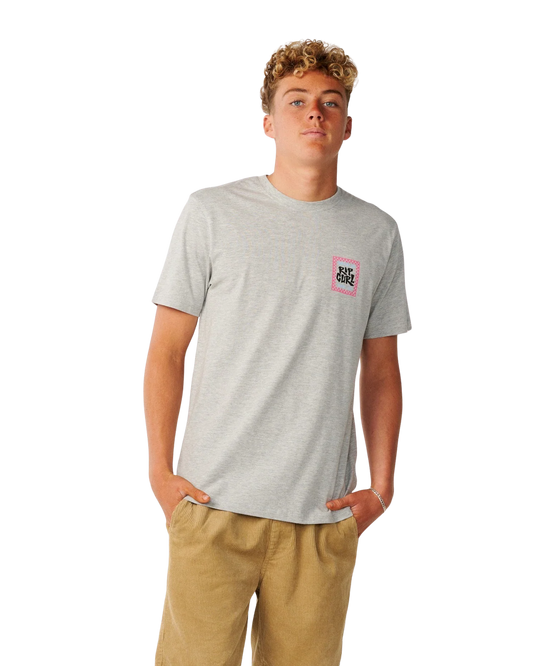 Rip Curl Streamline Line Up Tee - Grey Marle