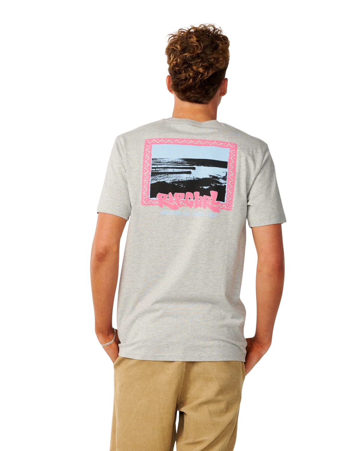 Rip Curl Streamline Line Up Tee - Grey Marle