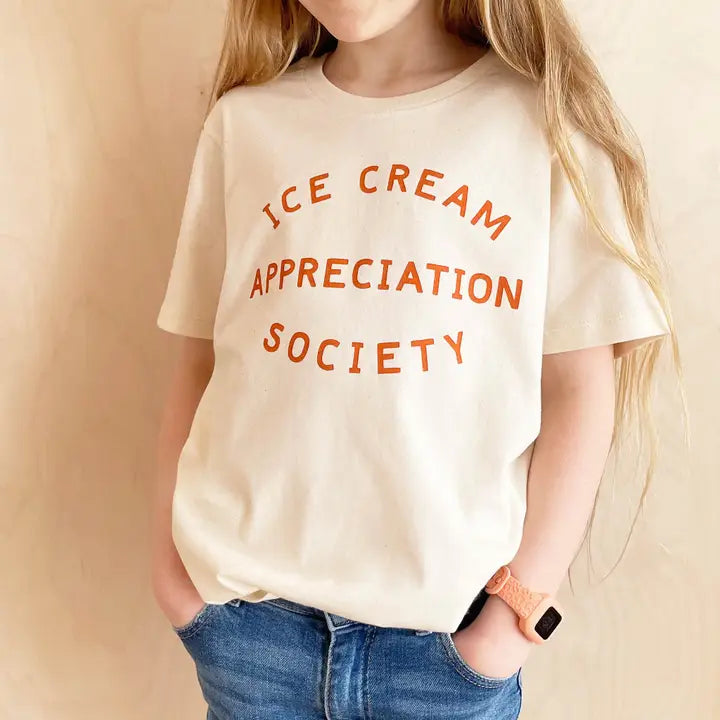 Ice Cream Appreciation Society Kids T-Shirt - Pecan