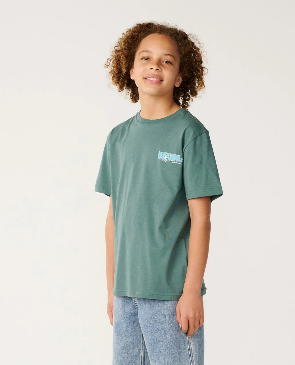 Rip Curl Boys Surf Shack Tee - Muted Green