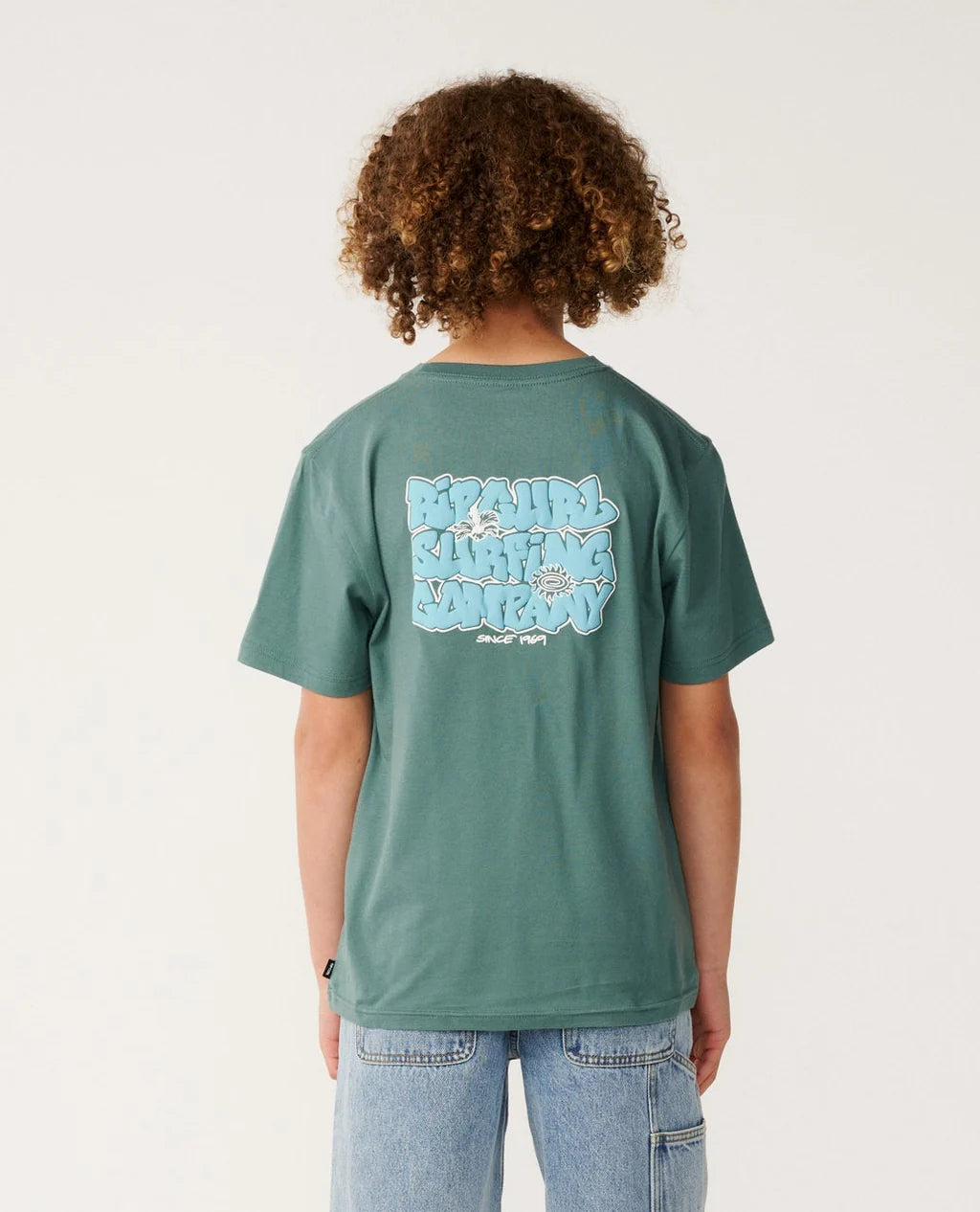 Rip Curl Boys Surf Shack Tee - Muted Green
