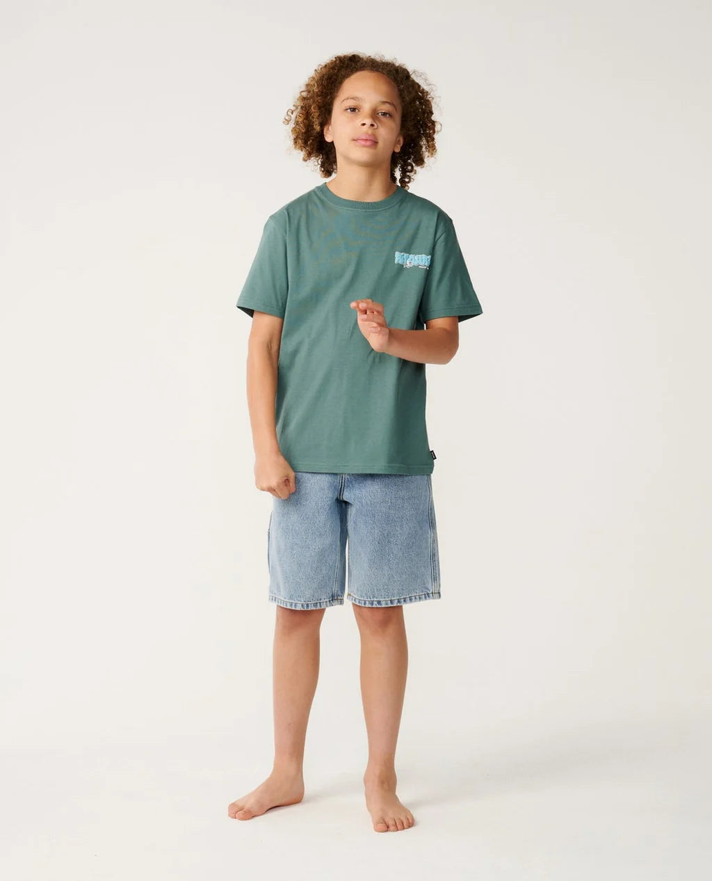 Rip Curl Boys Surf Shack Tee - Muted Green
