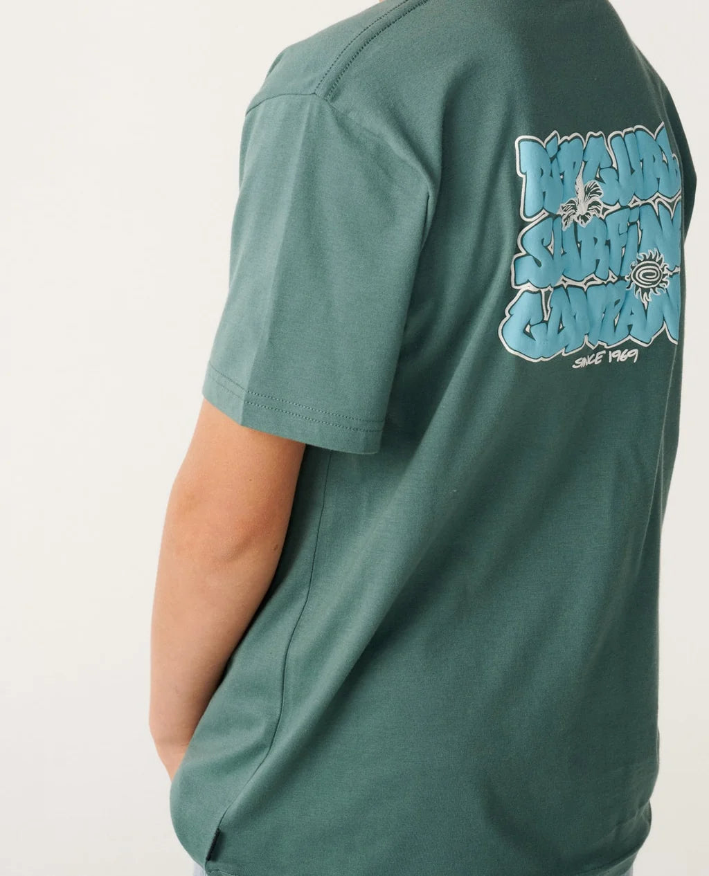 Rip Curl Boys Surf Shack Tee - Muted Green