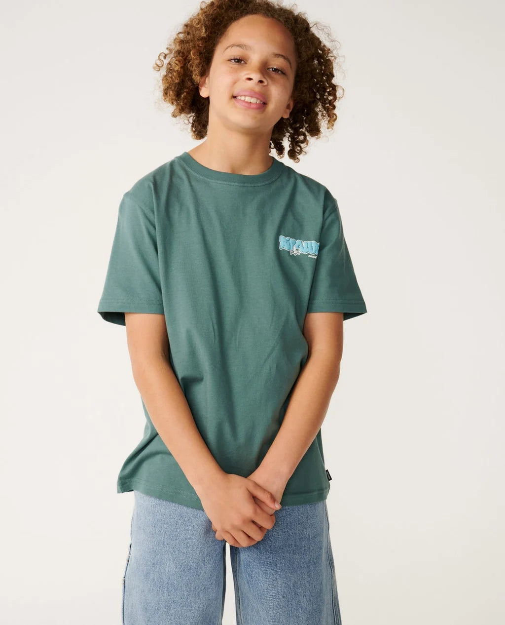 Rip Curl Boys Surf Shack Tee - Muted Green