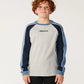 Rip Curl Boys Archive Sandman Panel Long Sleeve Tee - Grey Marle