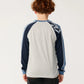 Rip Curl Boys Archive Sandman Panel Long Sleeve Tee - Grey Marle
