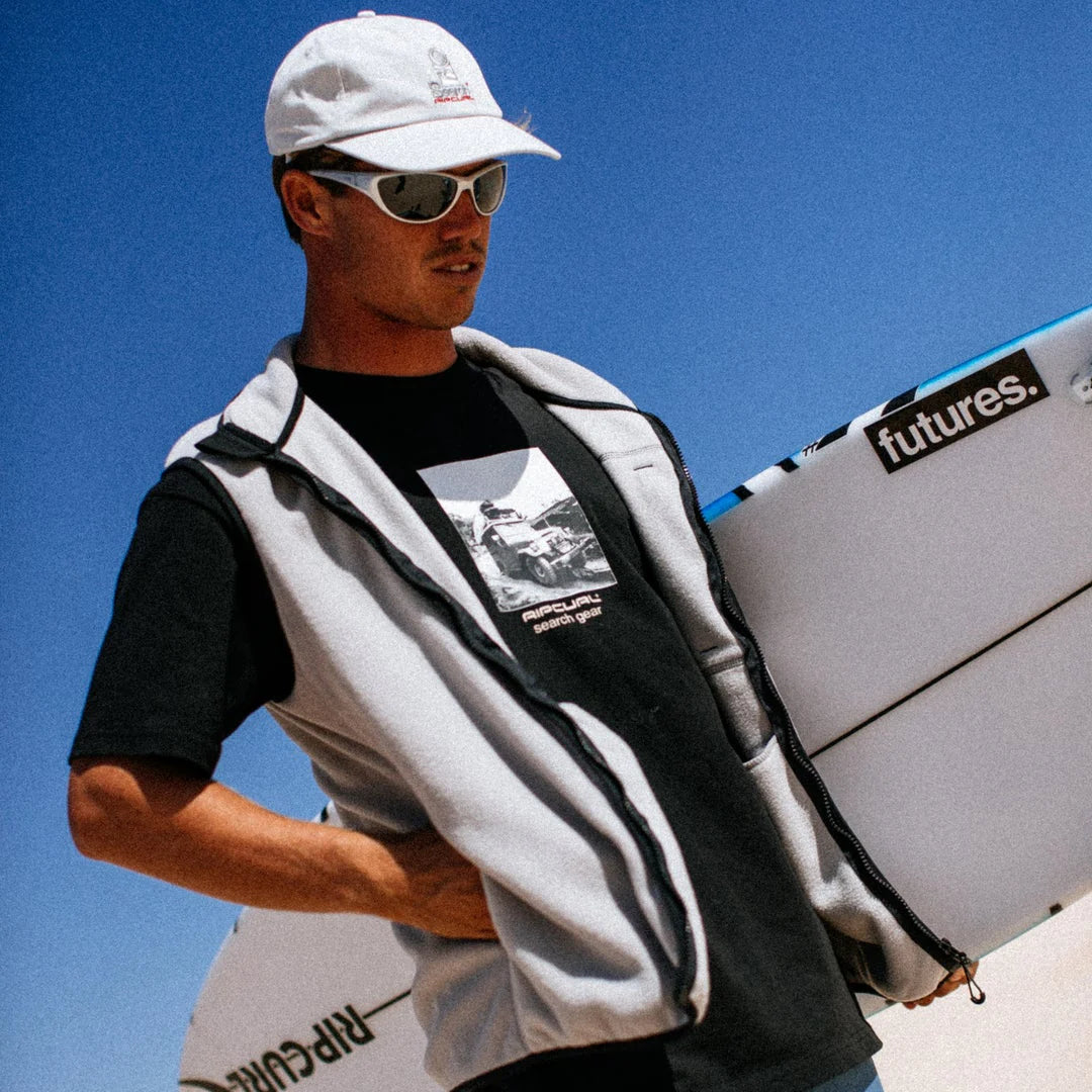 Rip Curl The Search Polar Fleece Vest - Stone