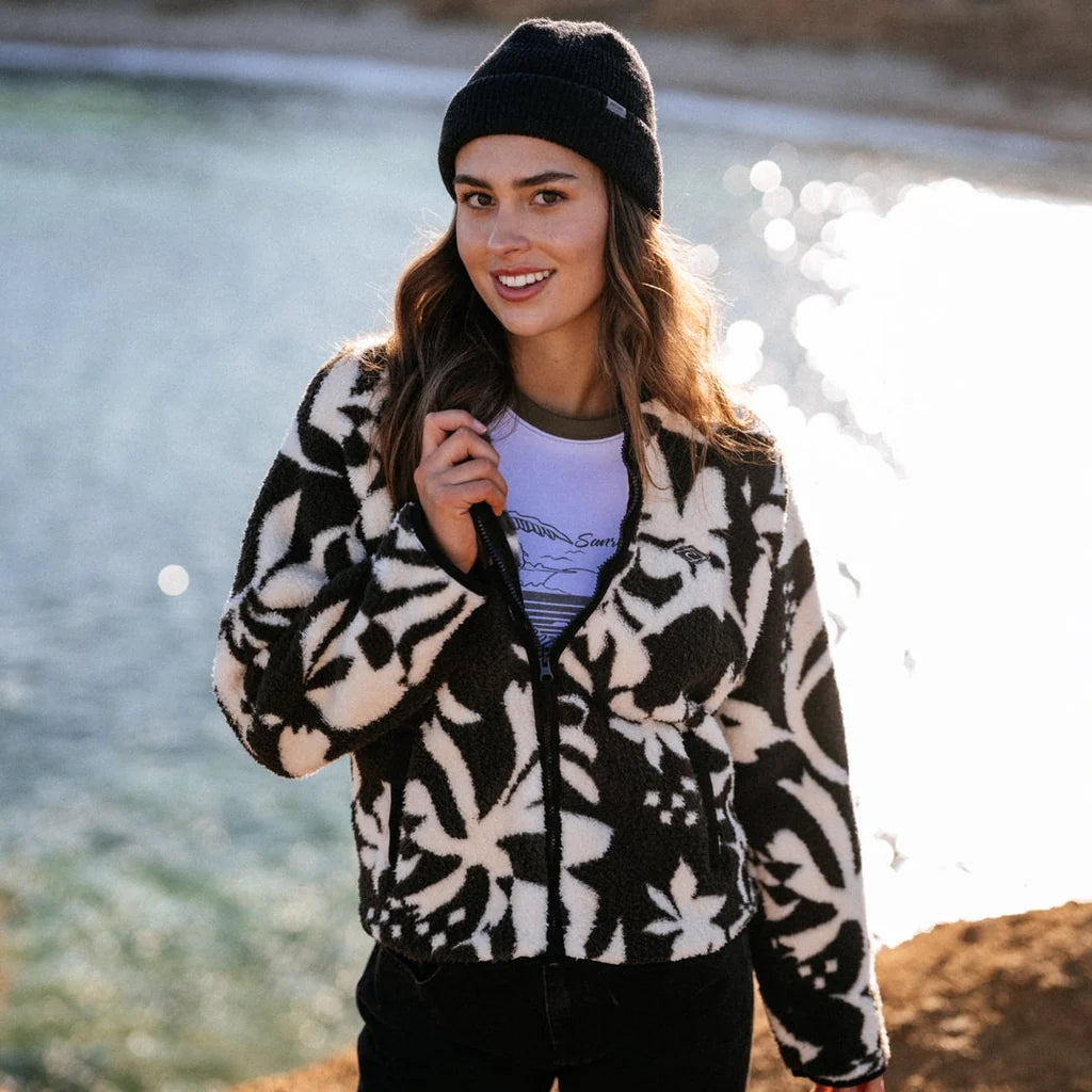 Rip Curl Catalina Island Zip Through Polar Fleece - Black