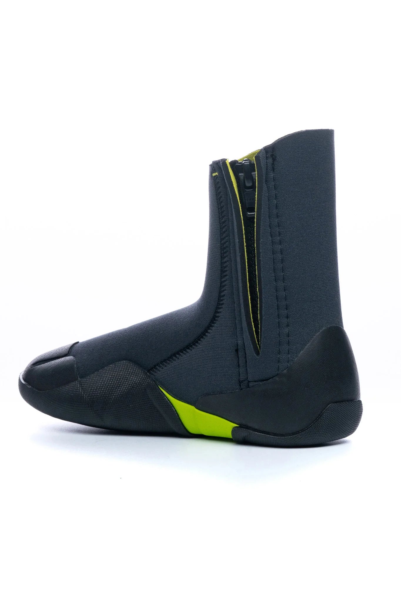 C-Skins Legend 3.5mm Junior Zip Round Toe Boots - Graphite / Flash Green / Black