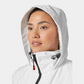 Helly Hansen Womens Crew Hooded Midlayer Sailing Jacket 2.0 - White