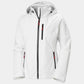 Helly Hansen Womens Crew Hooded Midlayer Sailing Jacket 2.0 - White