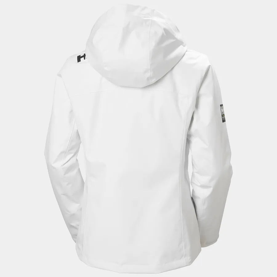 Helly Hansen Womens Crew Hooded Midlayer Sailing Jacket 2.0 - White