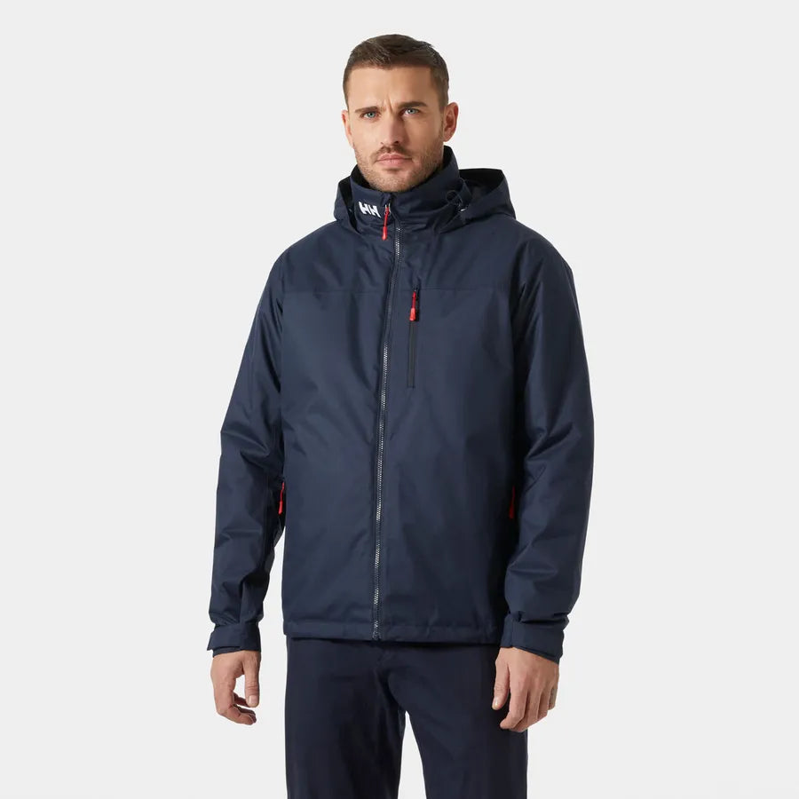 Helly Hansen Crew Hooded Pile Jacket - Dark Blue
