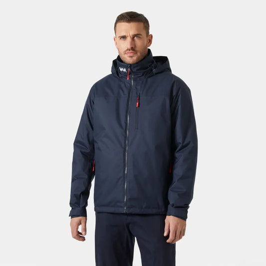 Helly Hansen Crew Hooded Pile Jacket - Dark Blue