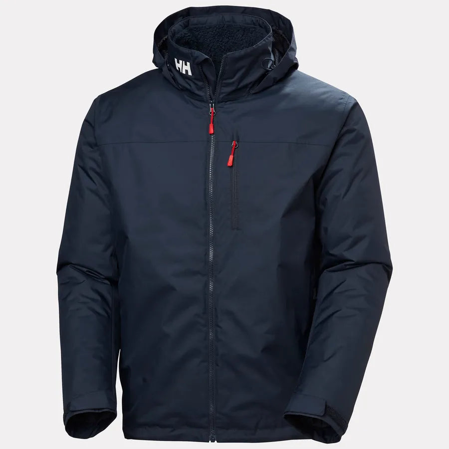 Helly Hansen Crew Hooded Pile Jacket - Dark Blue