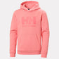 Helly Hansen Jr HH Logo Hoodie - Coral Almond