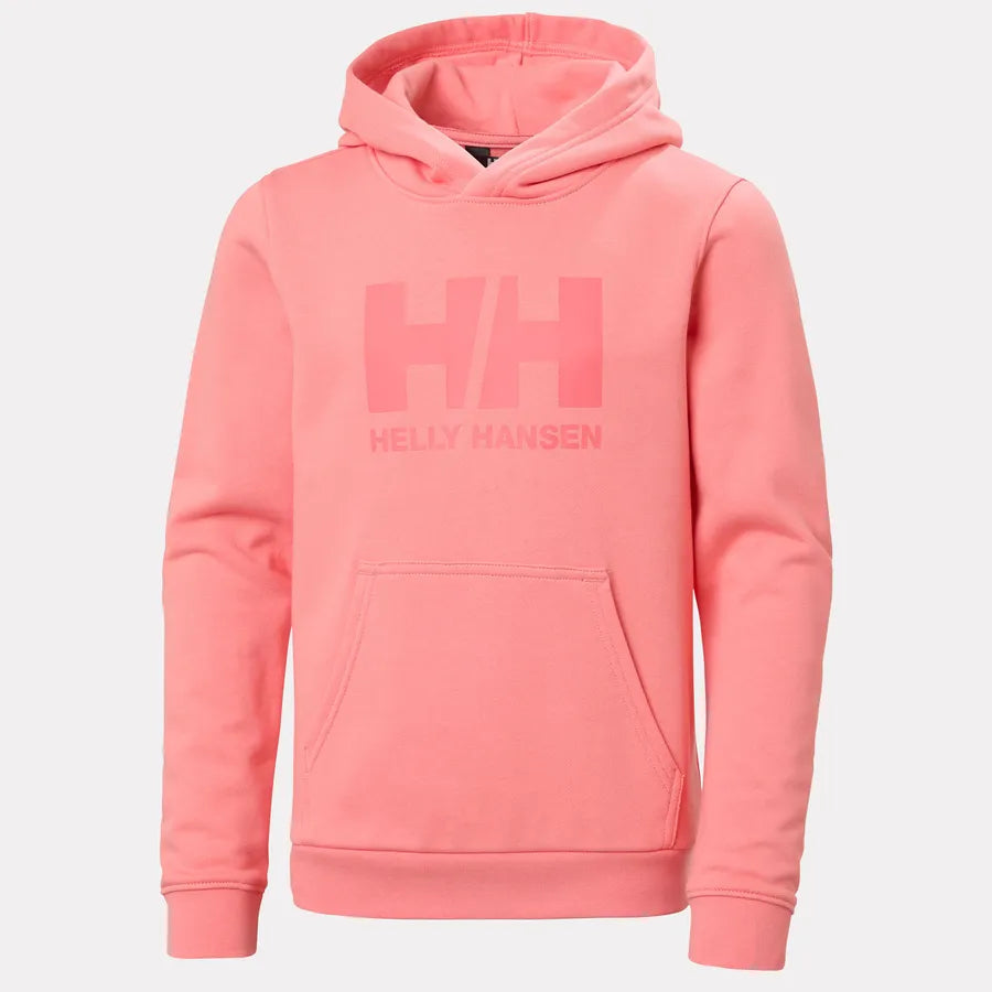 Helly Hansen Jr HH Logo Hoodie - Coral Almond