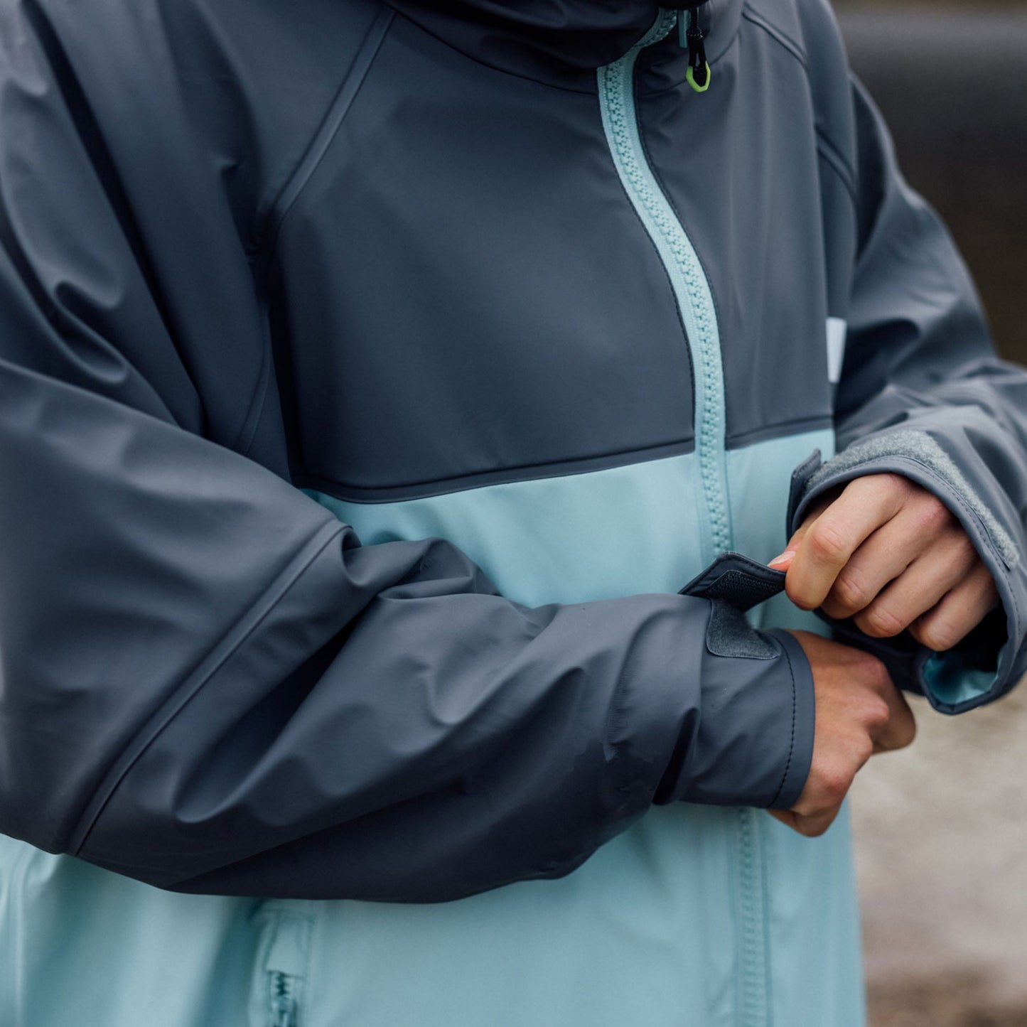 Gill Aqua Parka - Ash/Eggshell