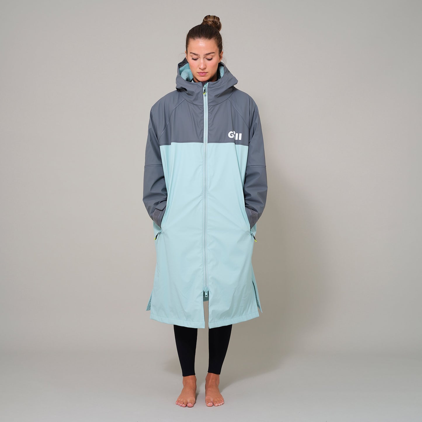 Gill Aqua Parka - Ash/Eggshell