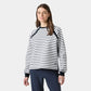 Helly Hansen Womens Capri Sweatshirt - White Navy Stripe