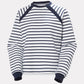 Helly Hansen Womens Capri Sweatshirt - White Navy Stripe