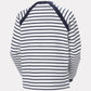 Helly Hansen Womens Capri Sweatshirt - White Navy Stripe