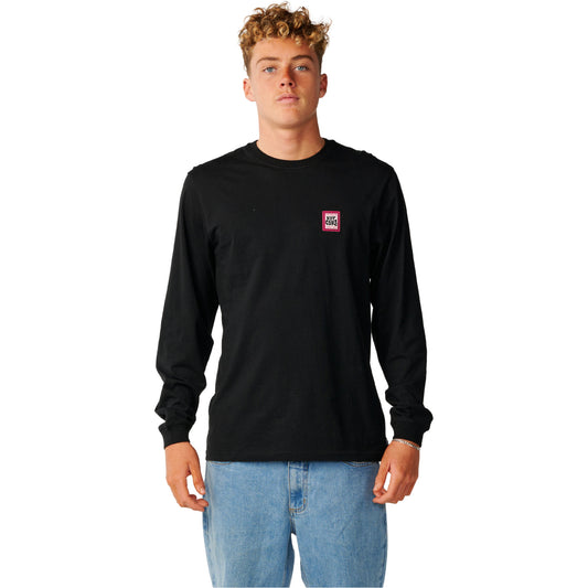 Rip Curl Streamline Badge Long Sleeve Tee - Black