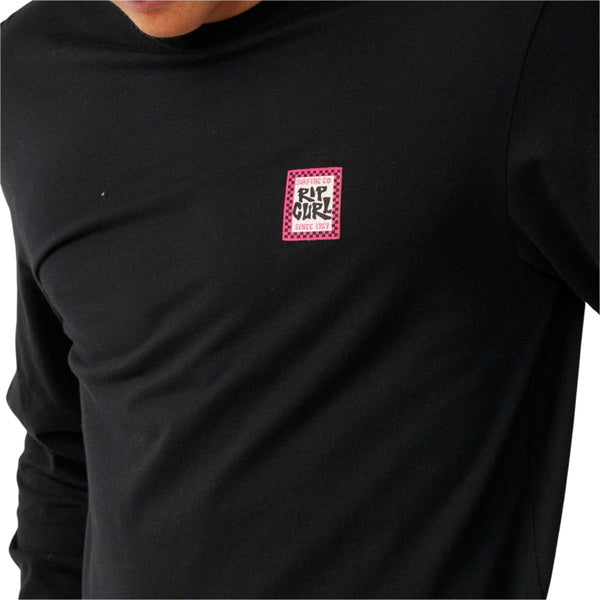Rip Curl Streamline Badge Long Sleeve Tee - Black