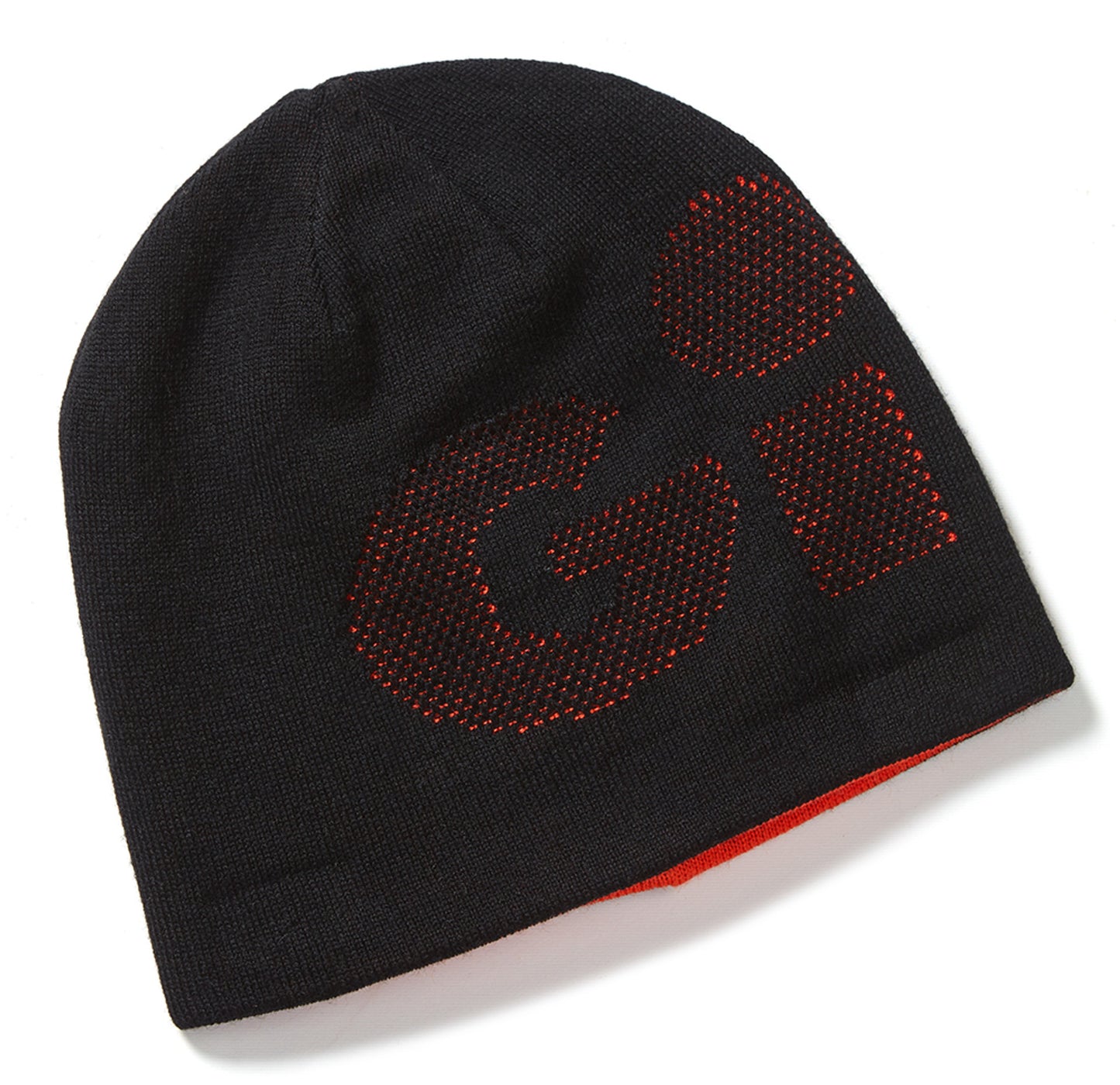 Gill Reversible Knit Beanie - Black/Orange