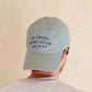 Ice Cream Appreciation Society -Cotton Baseball Cap - Pale Vintage Blue
