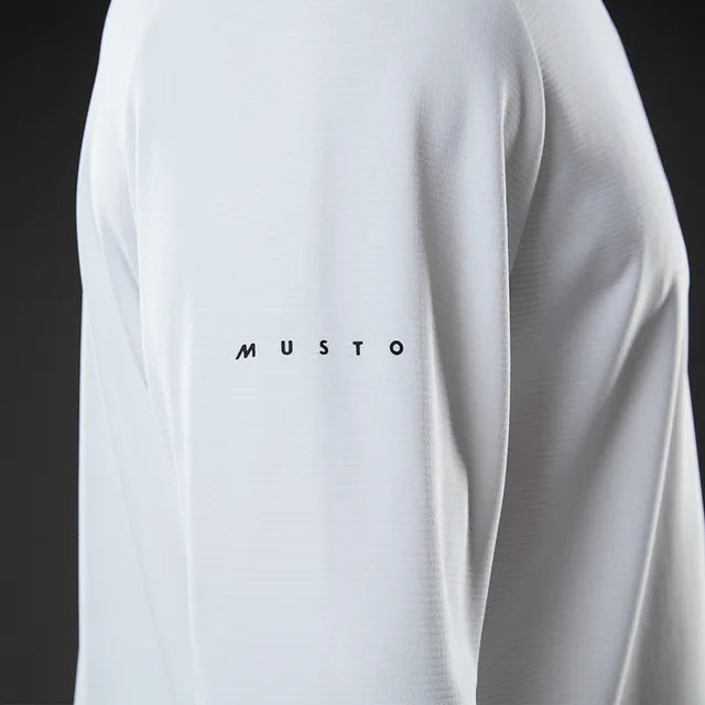 Musto Mens Evo Crew Sunblock Long Sleeve Tee - Platinum
