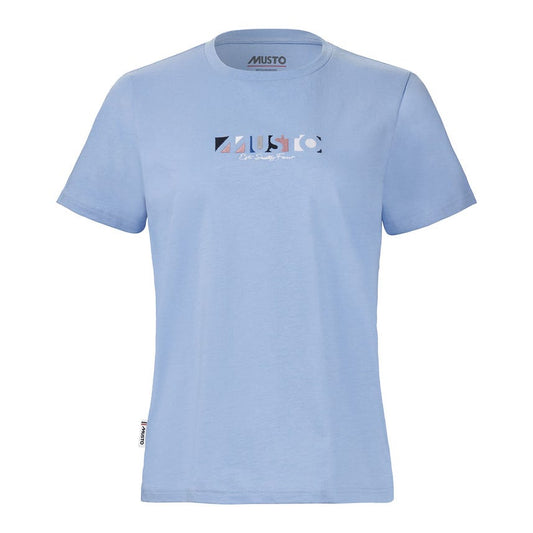 Musto Womens 1964 Graphic Short Sleeve Tee - Sweet Pea Blue