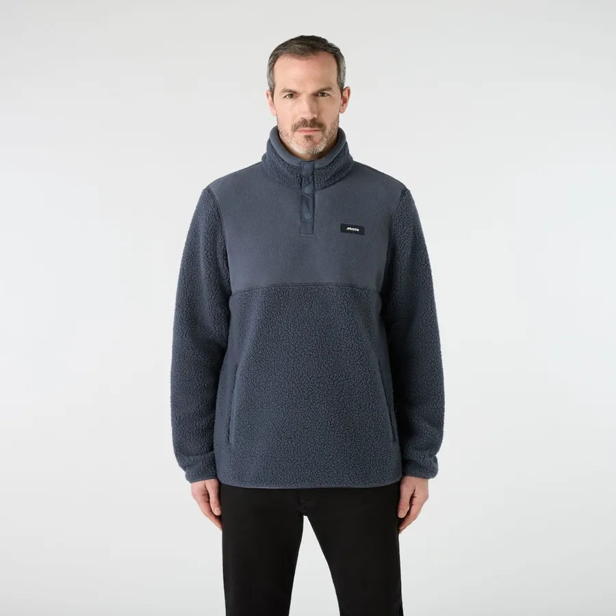 Musto Mens Cove Deep Pile Fleece - Alpine Frost