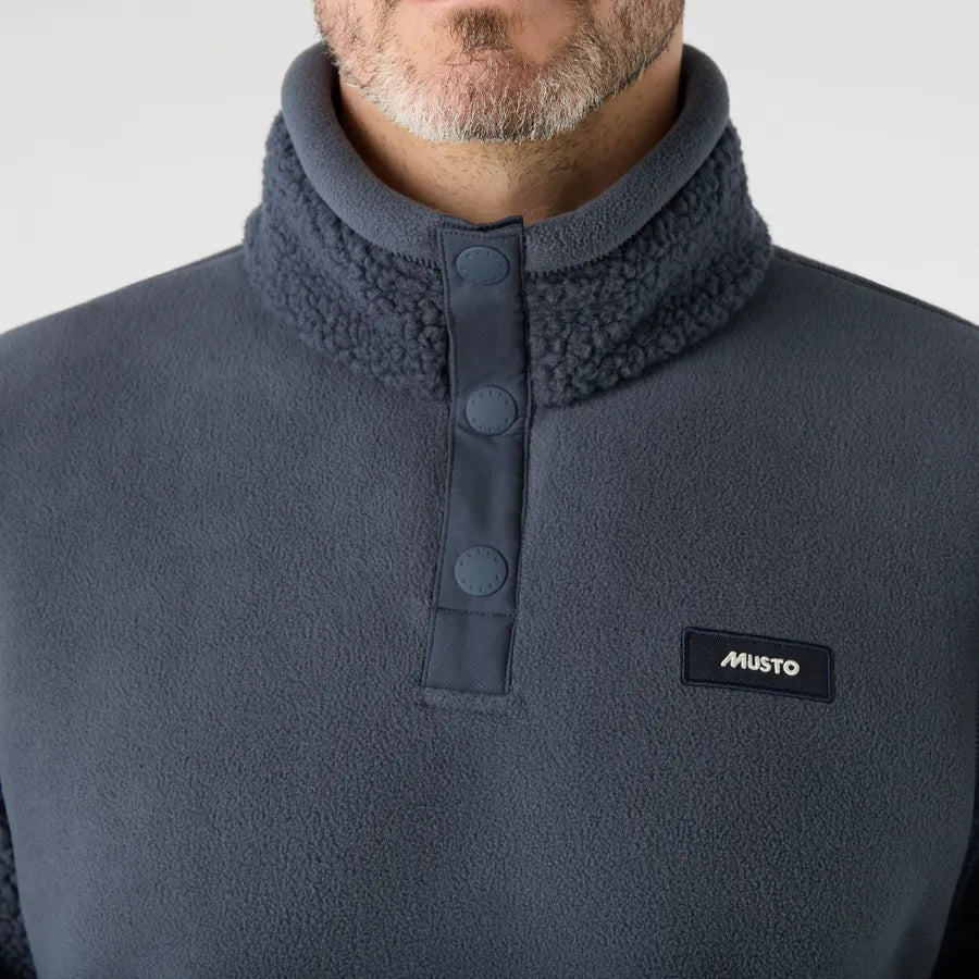 Musto Mens Cove Deep Pile Fleece - Alpine Frost