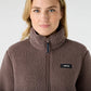 Musto Womens Cove Deep Pile Fleece Jacket - Plum Truffle
