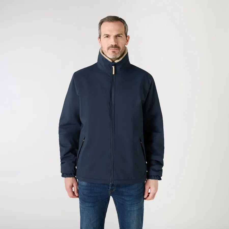 Musto Snug Reversible Pile Jacket - Navy