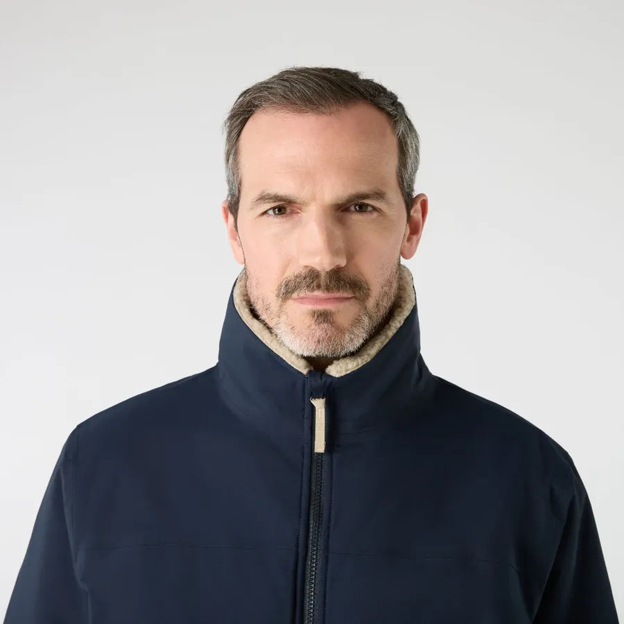 Musto Snug Reversible Pile Jacket - Navy