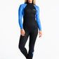 C-Skins Surflite 4:3 Womens GBS Back Zip Steamer - Black/Blue Tie Dye/Black